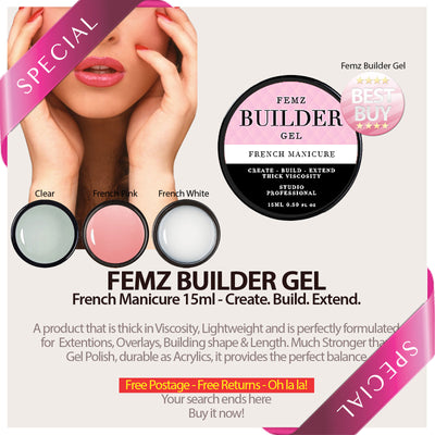 Femz Builder Gel French Pink 15ml